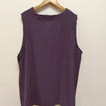 Self-pick-up Plus Size Women's Lightweight Sleeveless Top Solid Color Loose V-Neck Tank Top Only Self-pickup Is Supported